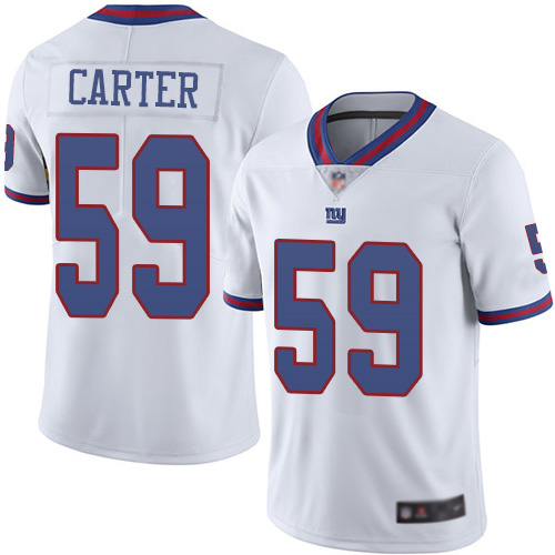 Men New York Giants #59 Lorenzo Carter Limited White Rush Vapor Untouchable Football NFL Jersey->youth nfl jersey->Youth Jersey